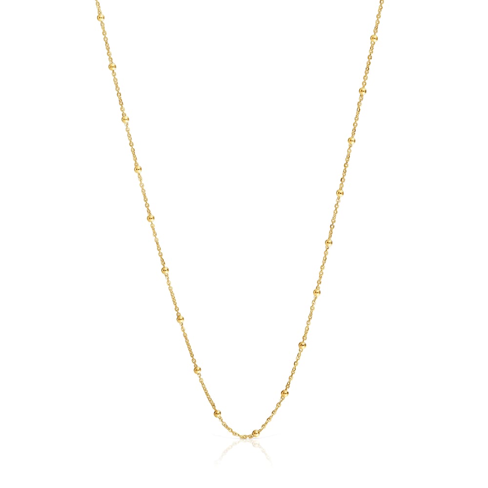 Choker with 18kt gold plating over silver and alternating balls measuring 60 cm TOUS Basics