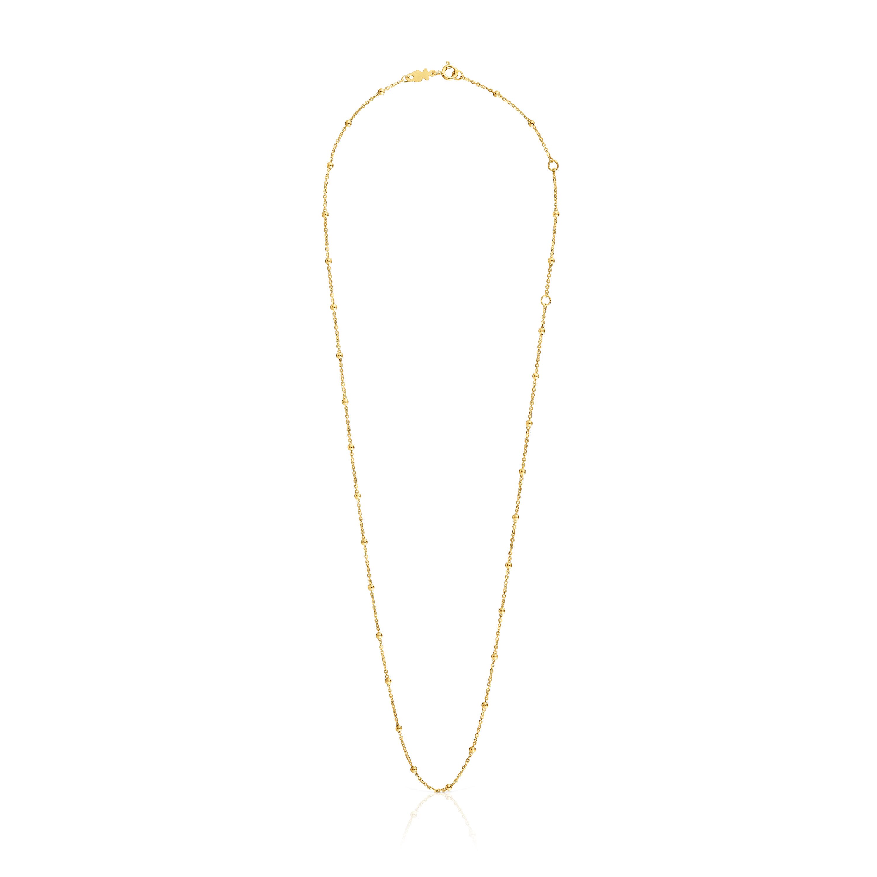 Choker with 18kt gold plating over silver and alternating balls measuring 60 cm TOUS Basics