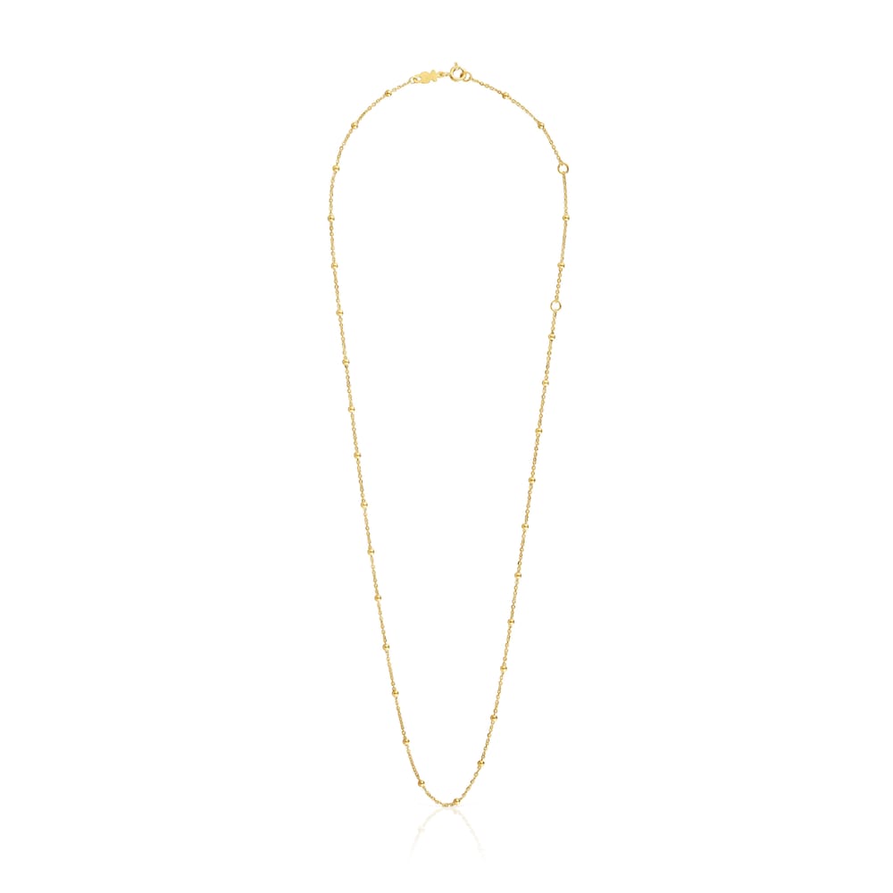 Choker with 18kt gold plating over silver and alternating balls measuring 60 cm TOUS Basics