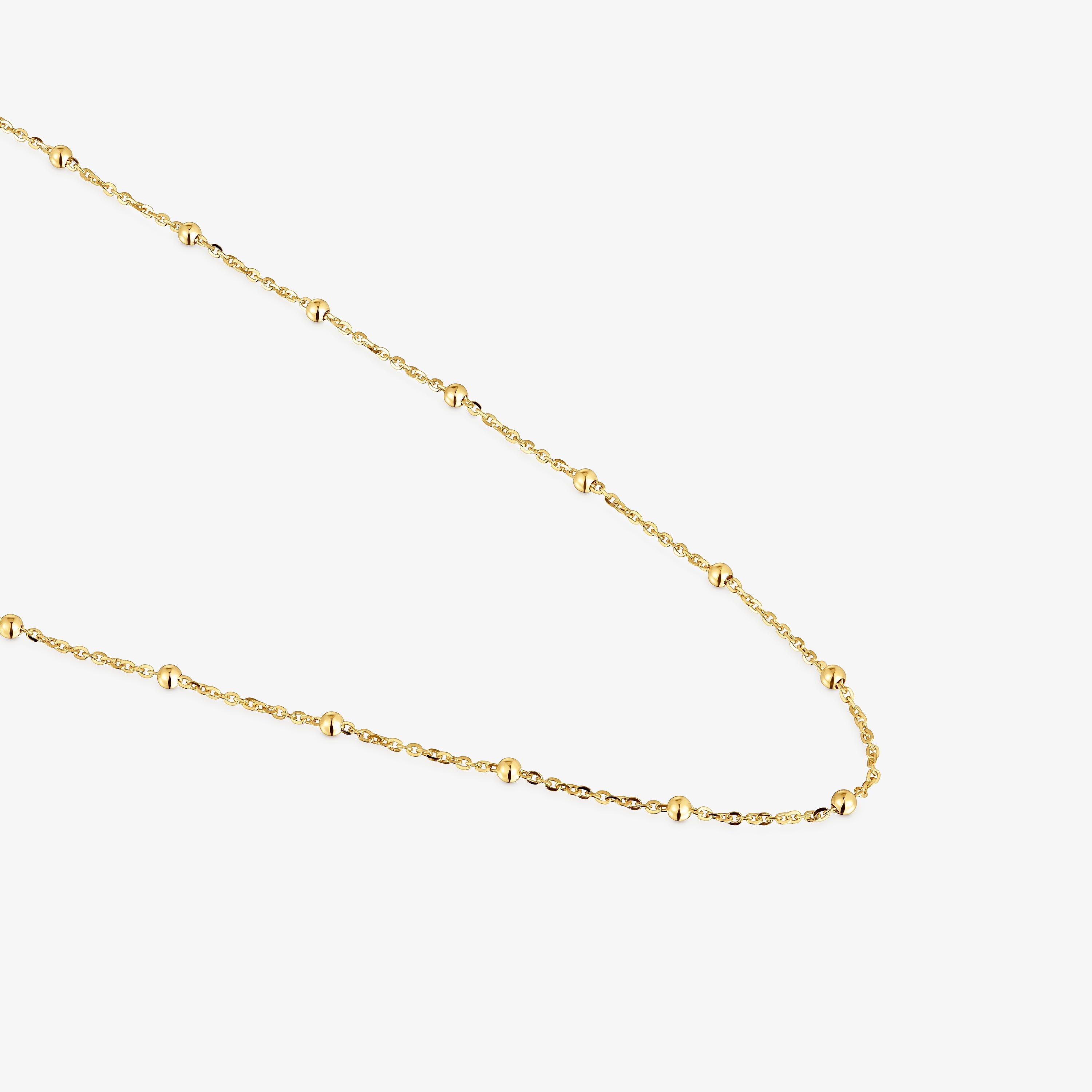 Choker with 18K gold vermeil and alternating balls measuring 60 cm TOUS Basics