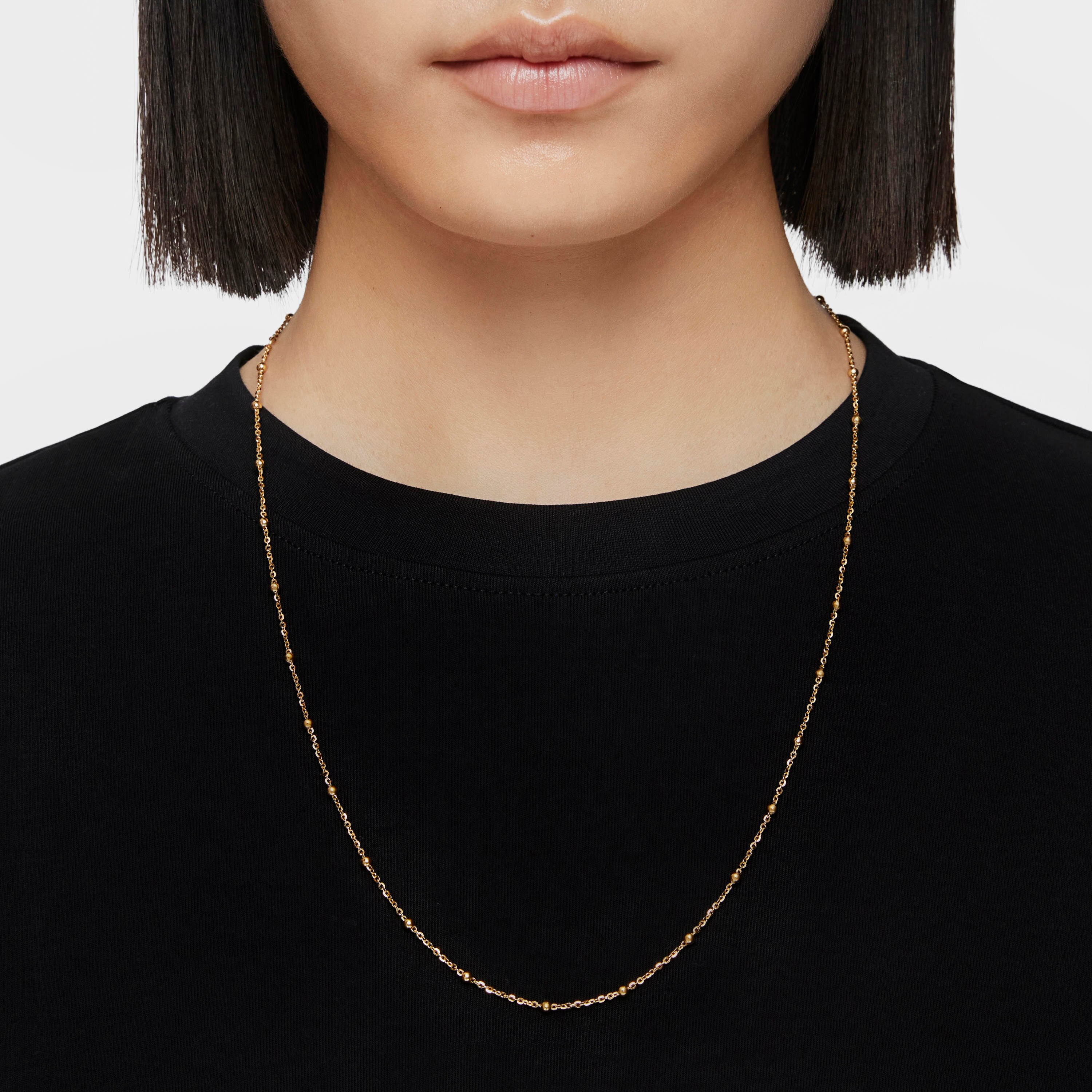 Choker with 18kt gold plating over silver and alternating balls measuring 60 cm TOUS Basics