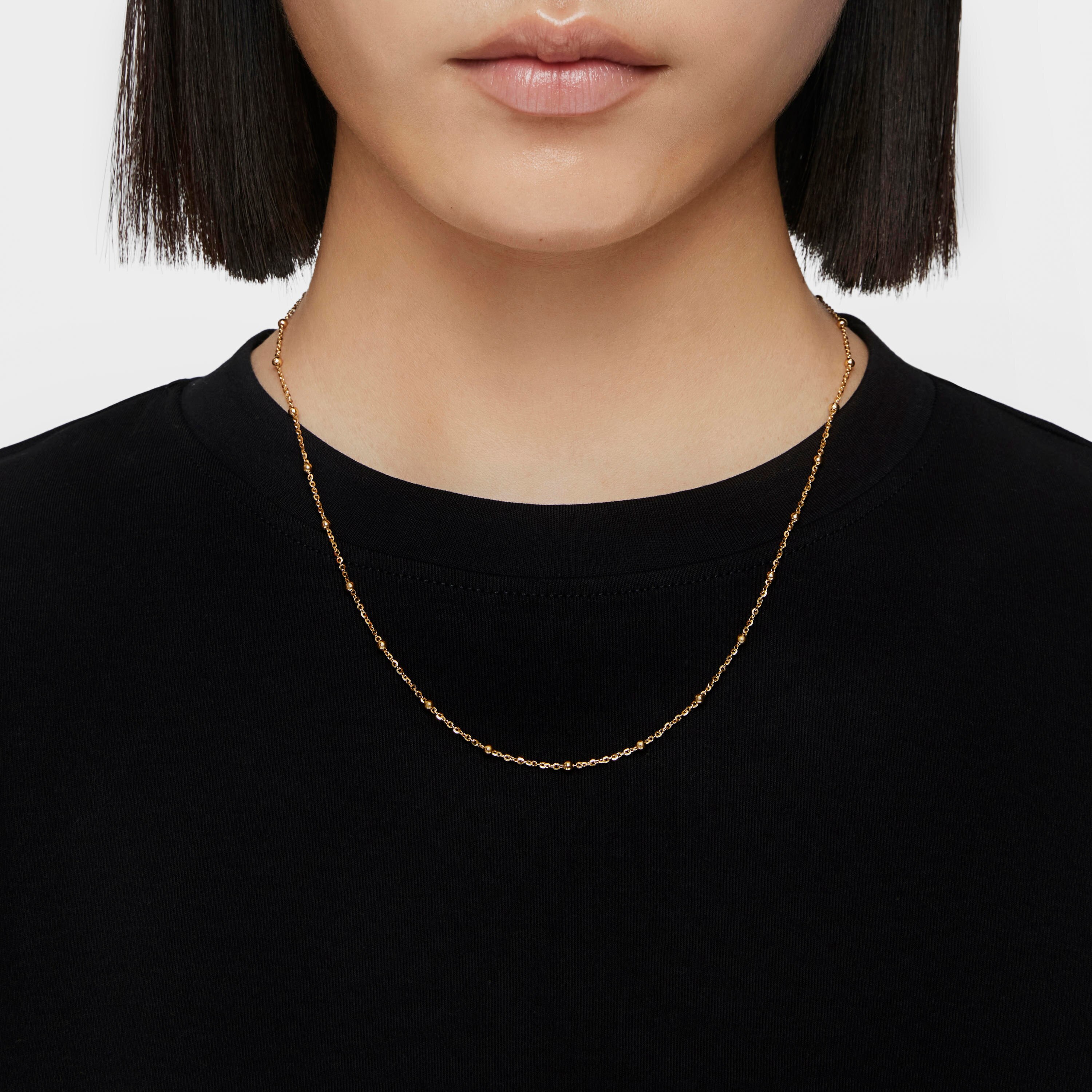 Choker with 18kt gold plating over silver and alternating balls measuring 60 cm TOUS Basics