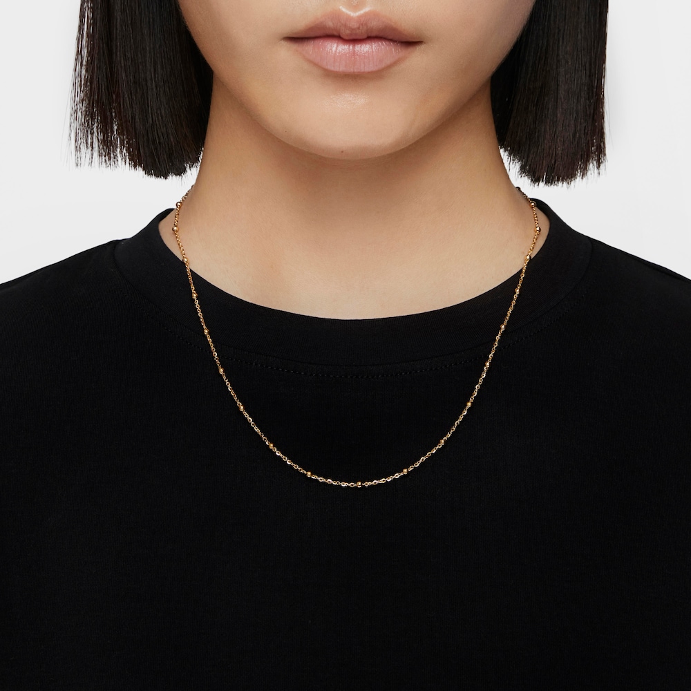 Choker with 18kt gold plating over silver and alternating balls measuring 60 cm TOUS Basics