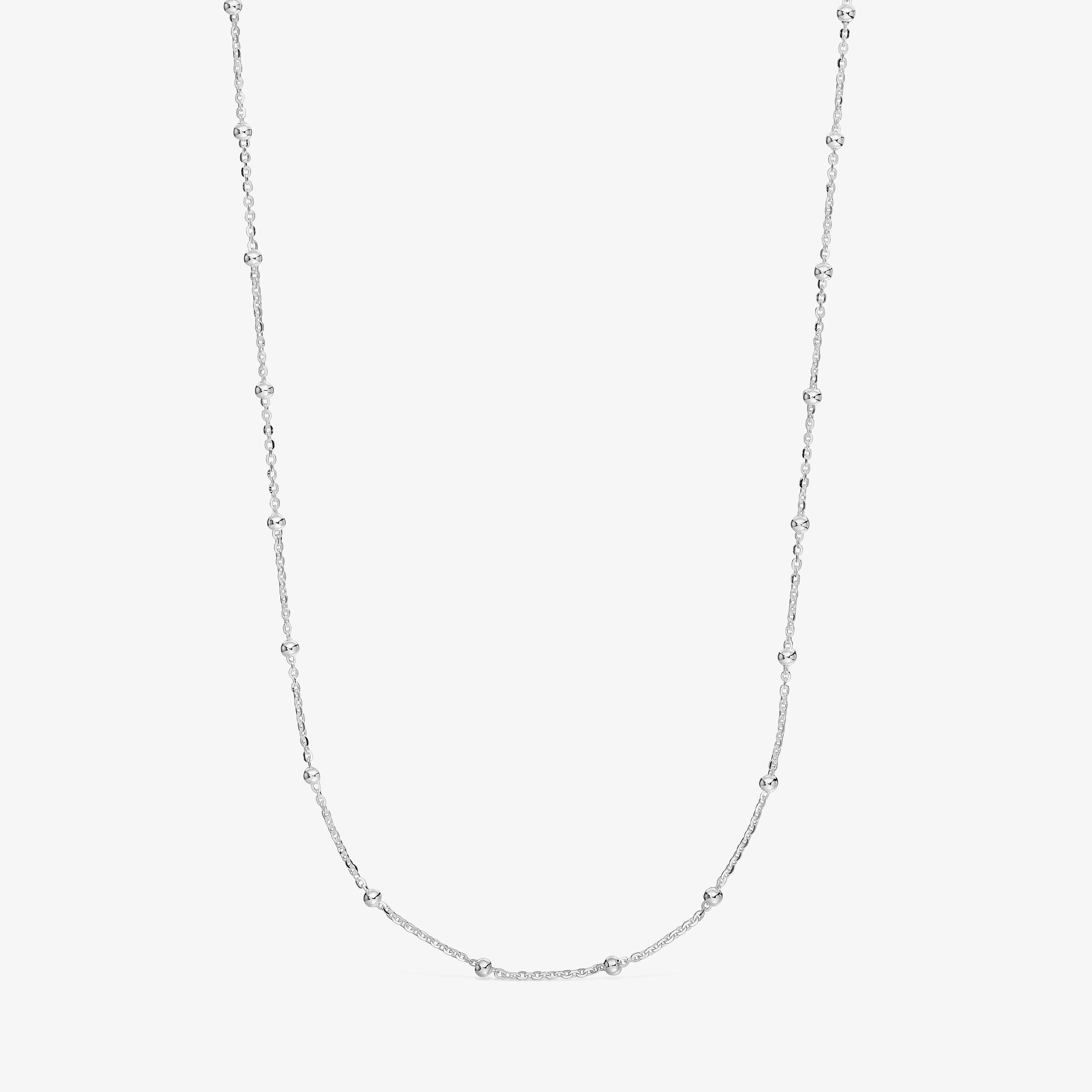 Silver Choker with alternating balls measuring 60 cm TOUS Basics