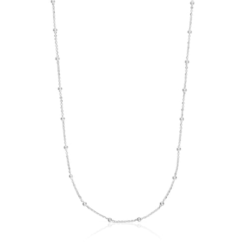 Silver Choker with alternating balls measuring 60 cm TOUS Basics