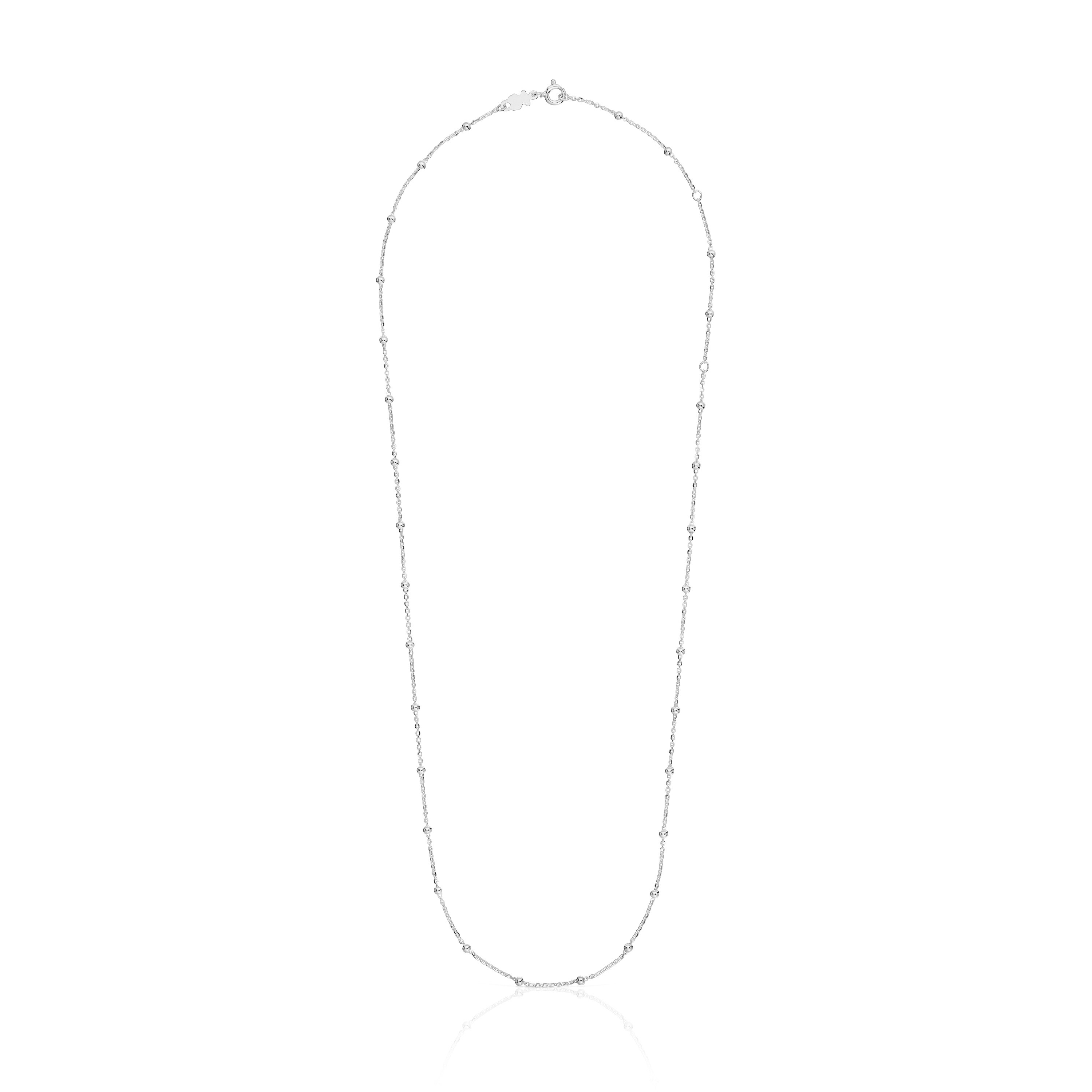 Silver Choker with alternating balls measuring 60 cm TOUS Basics