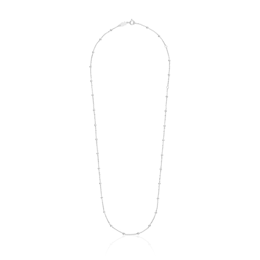 Silver Choker with alternating balls measuring 60 cm TOUS Basics