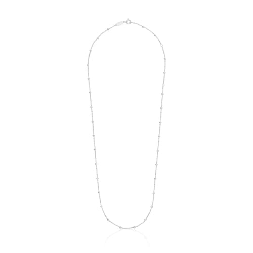 Silver Choker with alternating balls measuring 60 cm TOUS Basics