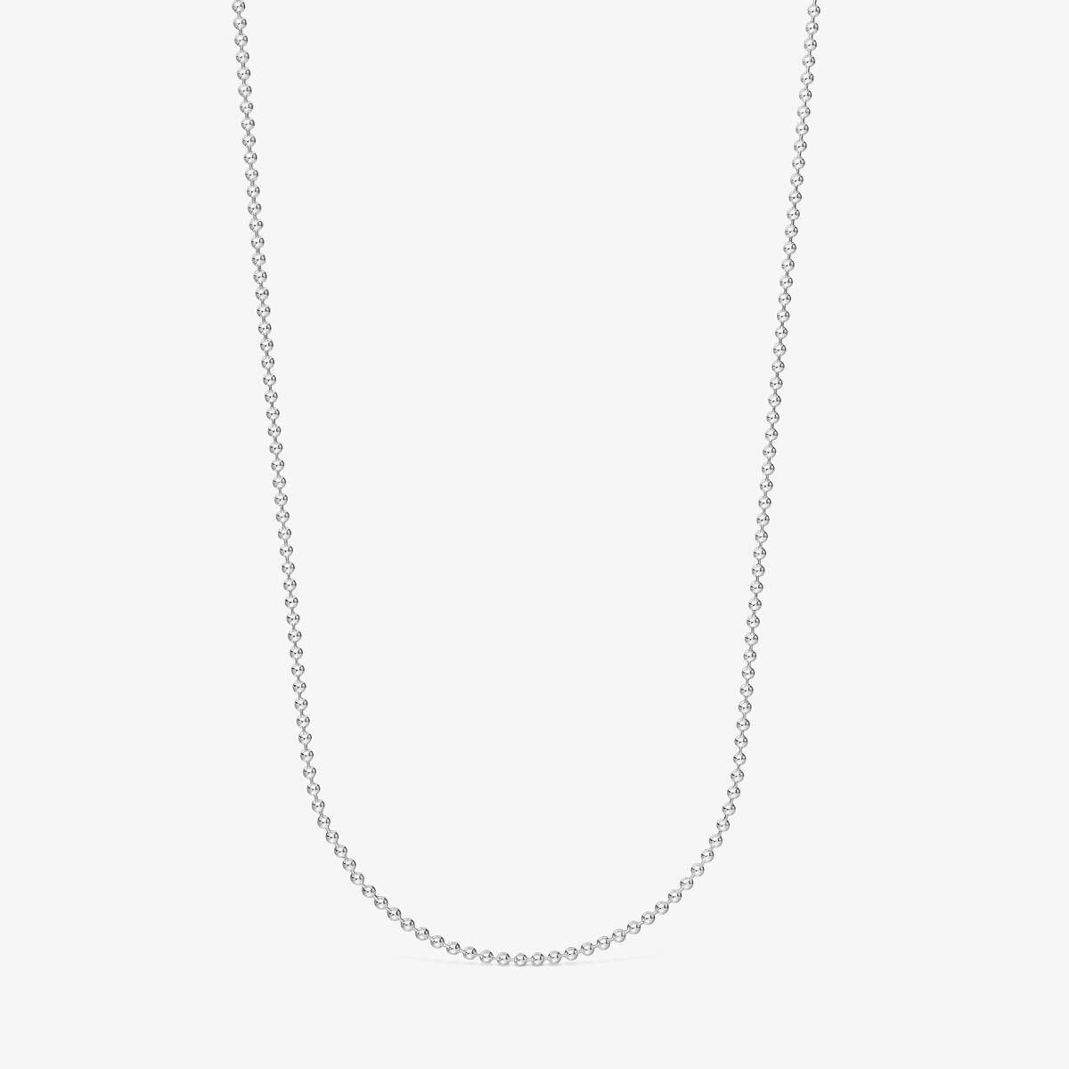 Gargantilla De Plata Con Bolas 60 Cm Basics