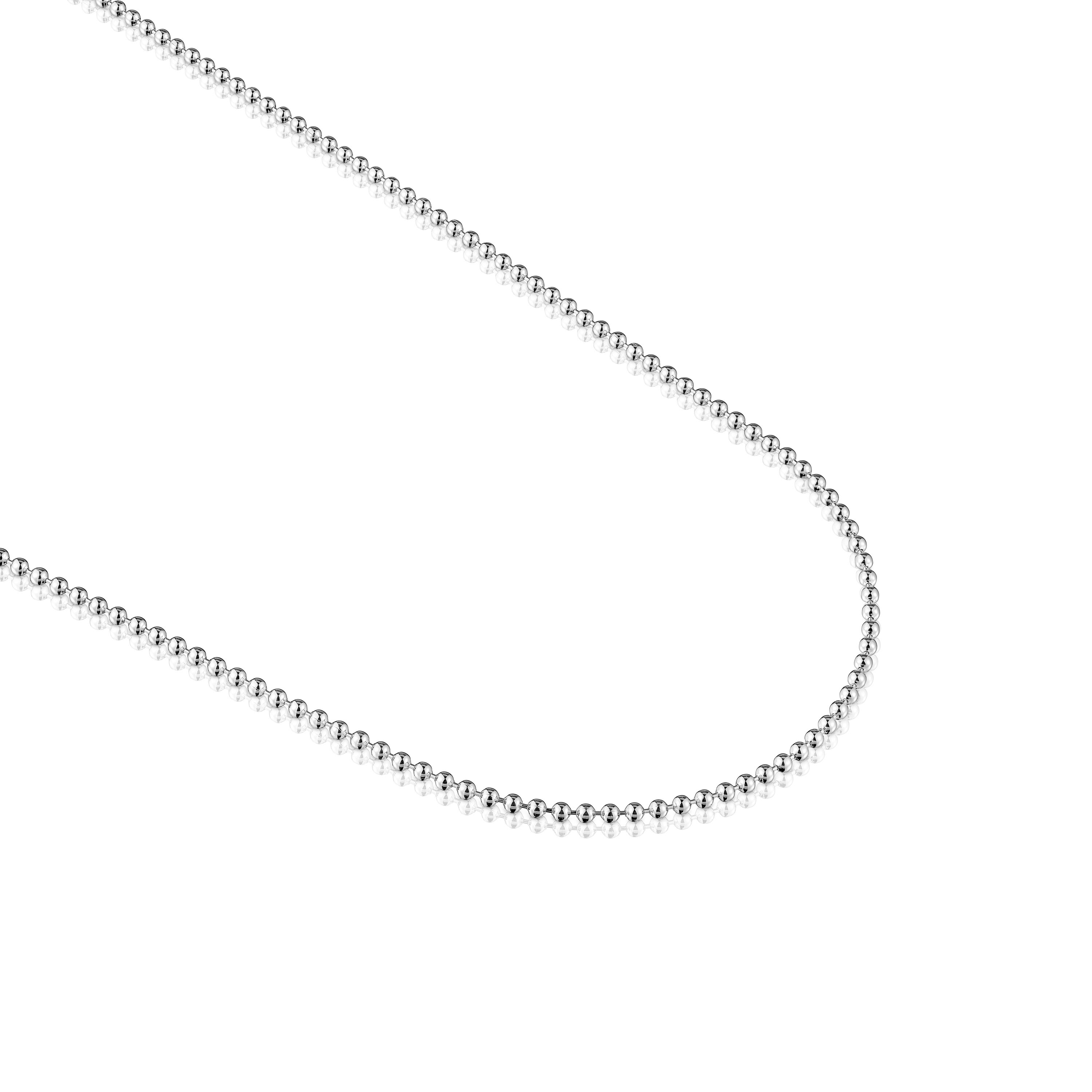 Silver Choker with balls measuring 60 cm TOUS Basics