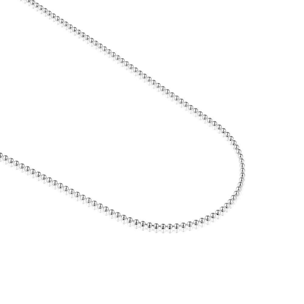 Silver Choker with balls measuring 60 cm TOUS Basics