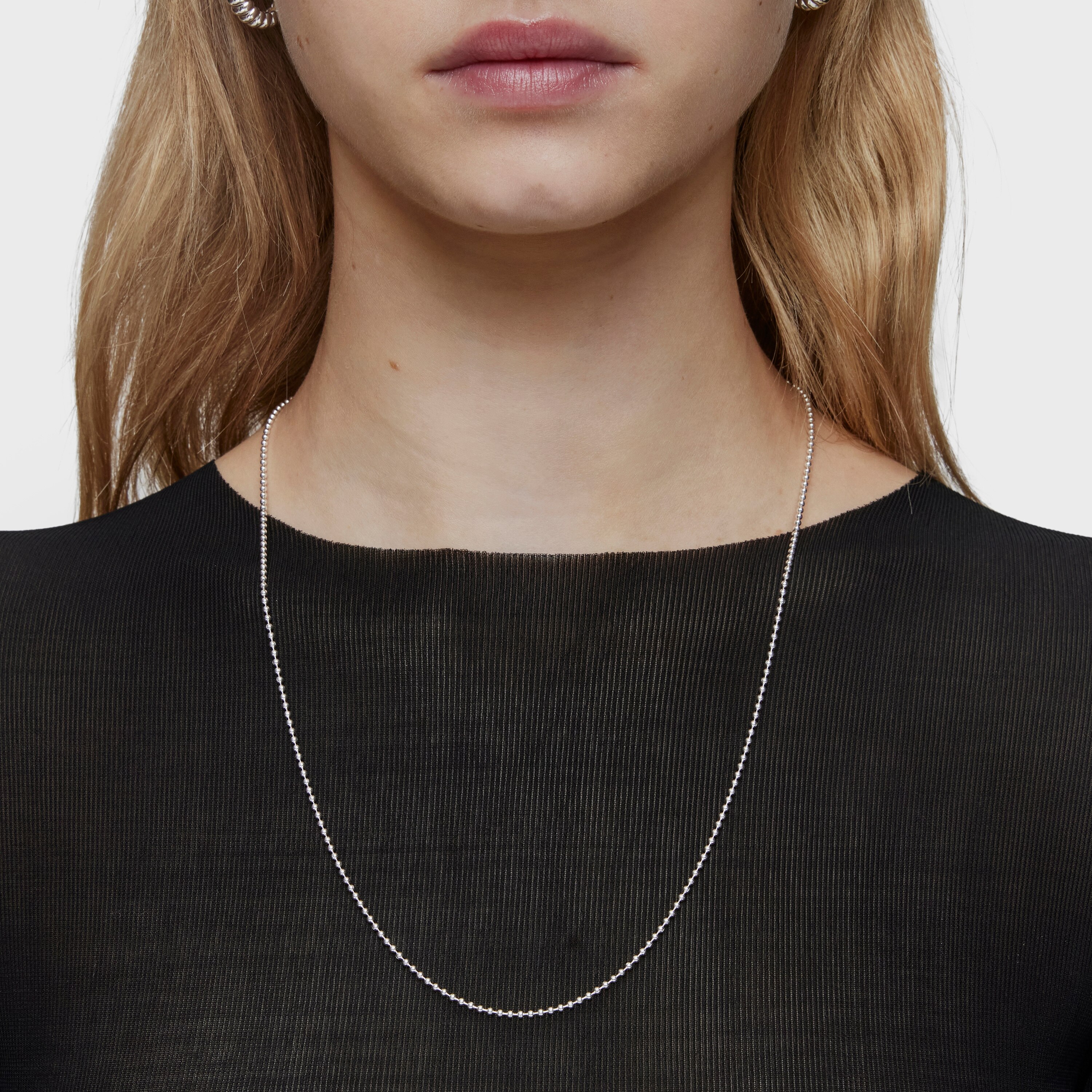 Silver Choker with balls measuring 60 cm TOUS Basics