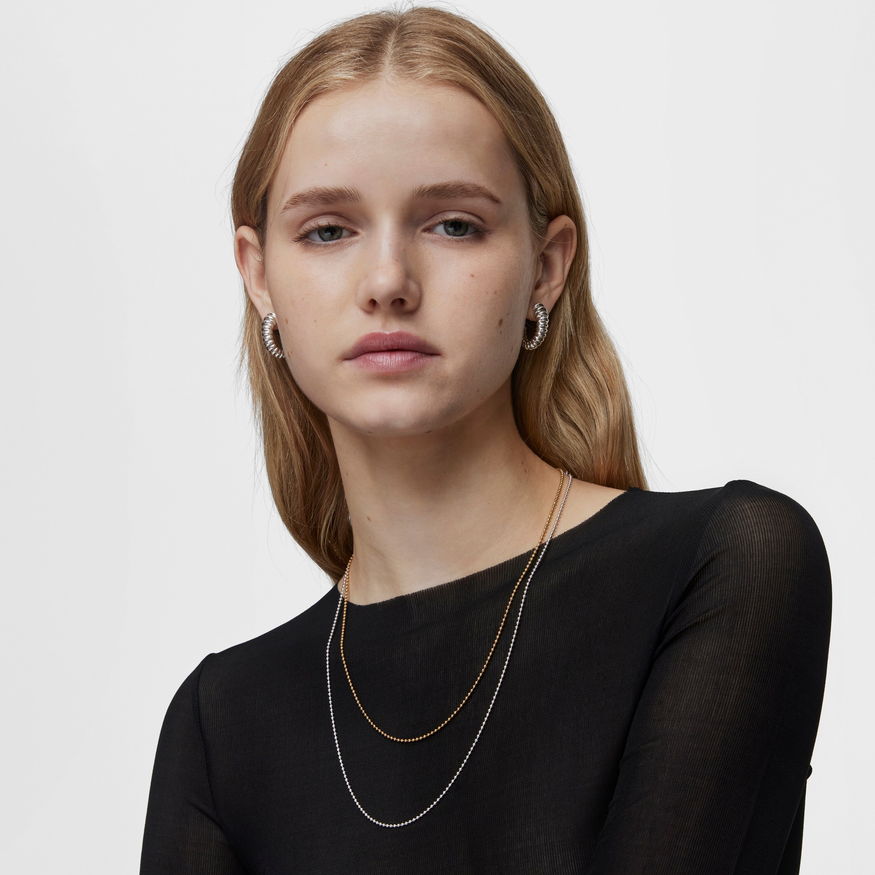 Silver Choker with balls measuring 60 cm TOUS Basics