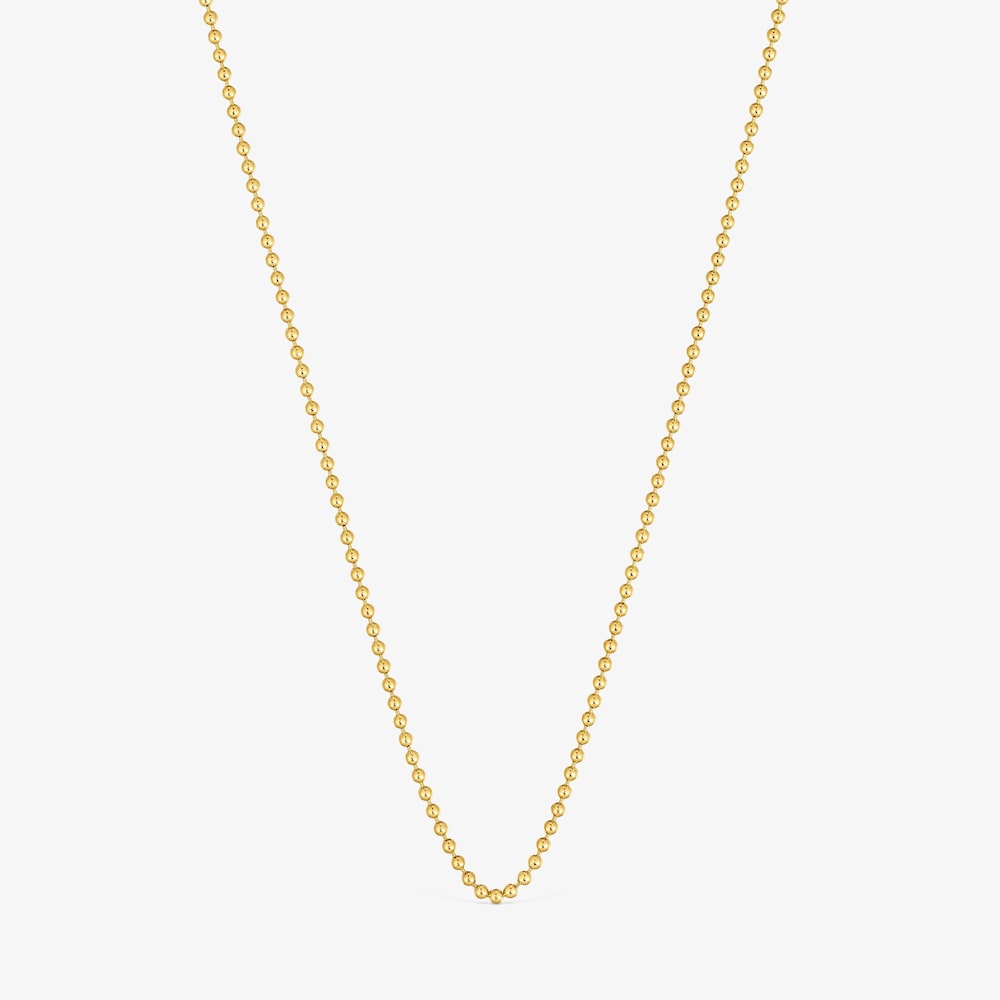 Gargantilha banhada a ouro de 18&nbsp;K sobre prata com bolas 45&nbsp;cm TOUS Basics