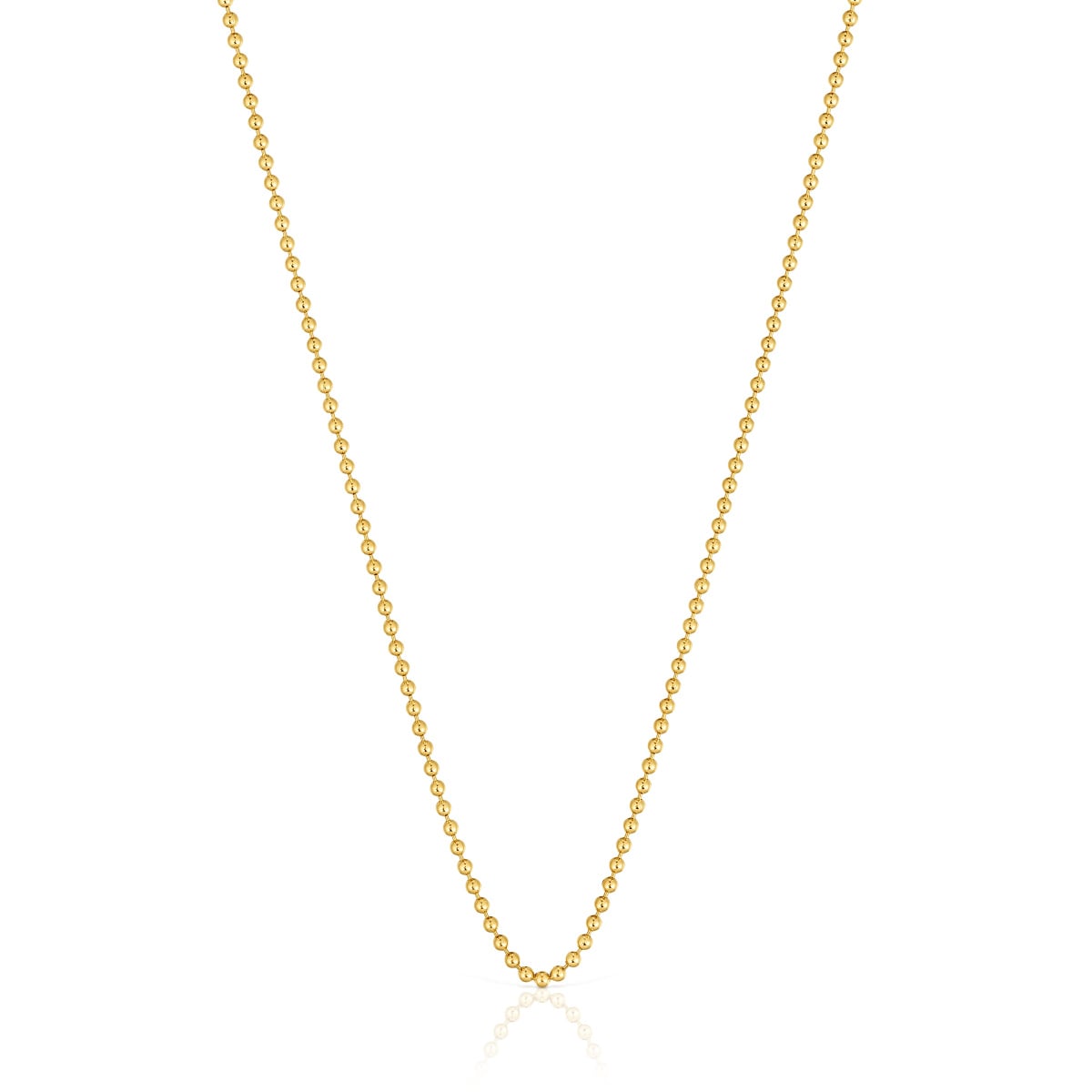 Tous - Gargantilla Con Baño De Oro De 18 Kt Sobre Plata Con Bolas 45 Cm Tous Basics - Dorado