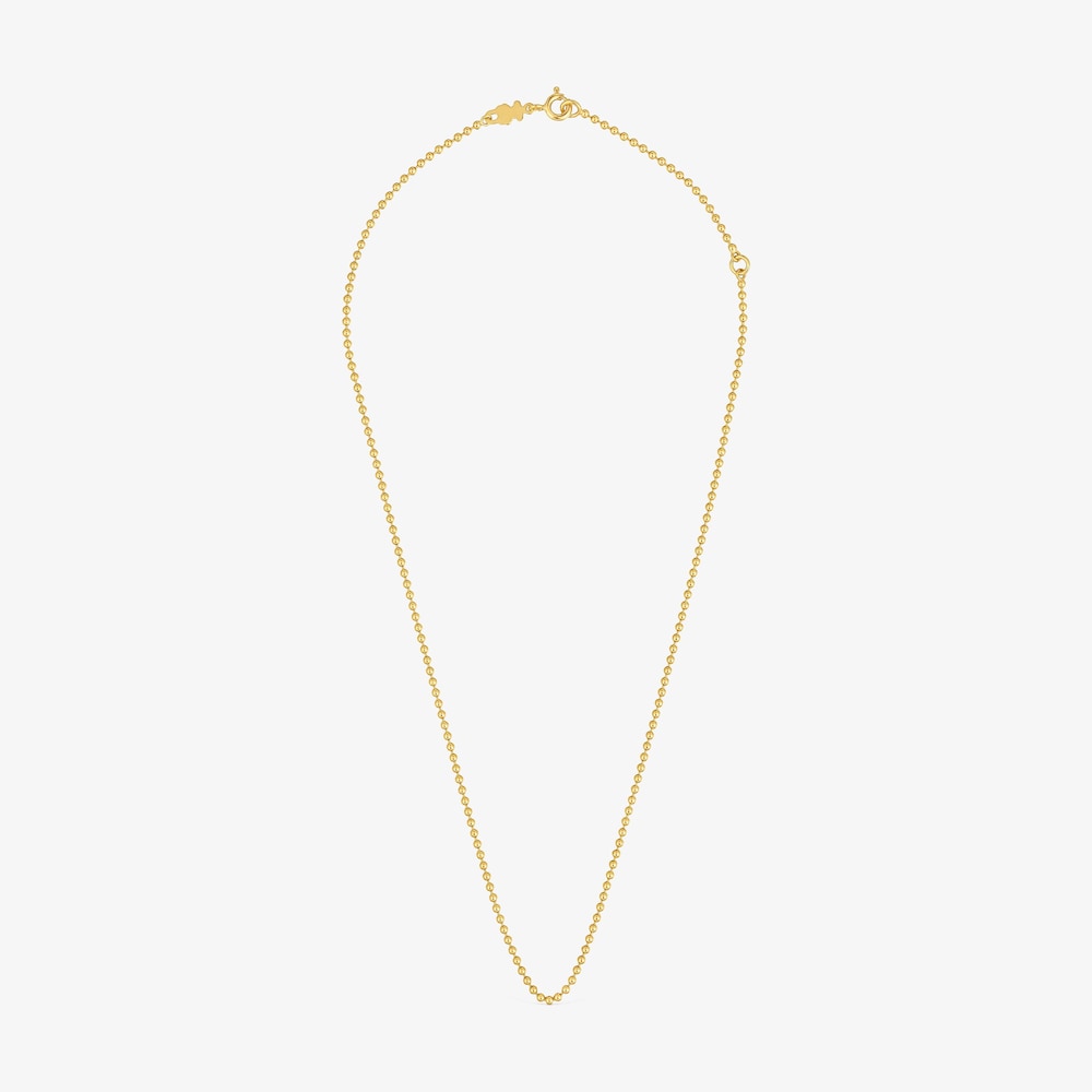 Gargantilha banhada a ouro de 18&nbsp;K sobre prata com bolas 45&nbsp;cm TOUS Basics