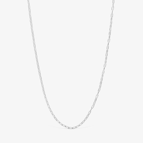 Gargantilla de plata con anillas ovales 50&nbsp;cm TOUS Basics