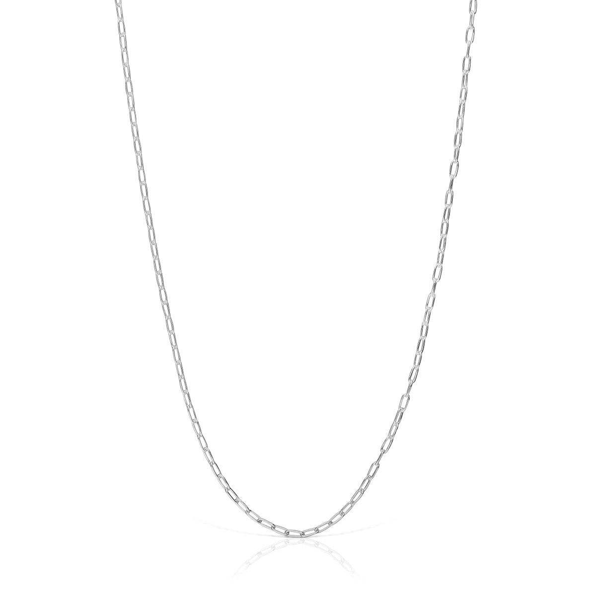 Silver Choker with oval rings measuring 50 cm TOUS Basics
