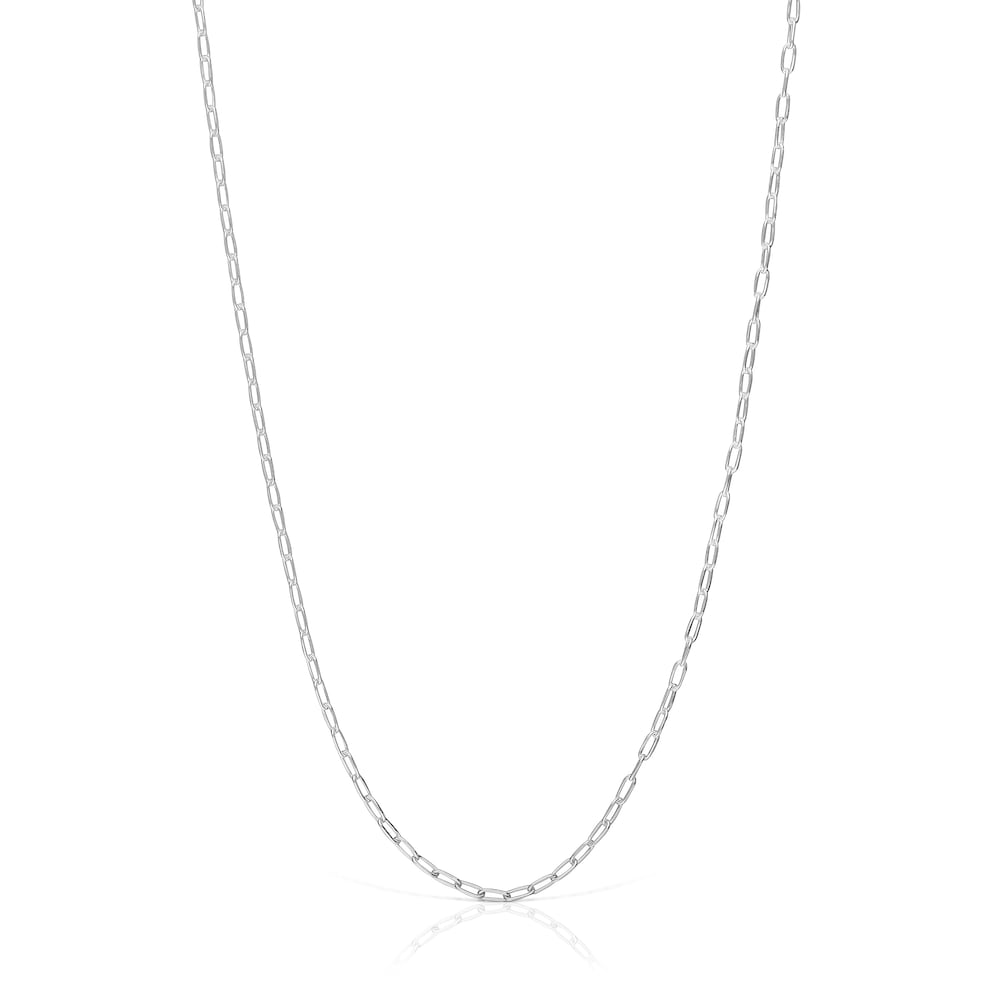 Silver Choker with oval rings measuring 50 cm TOUS Basics
