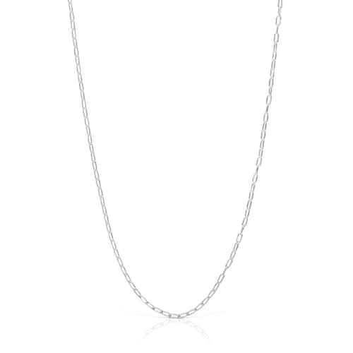 Silver Choker with oval rings measuring 50 cm TOUS Basics