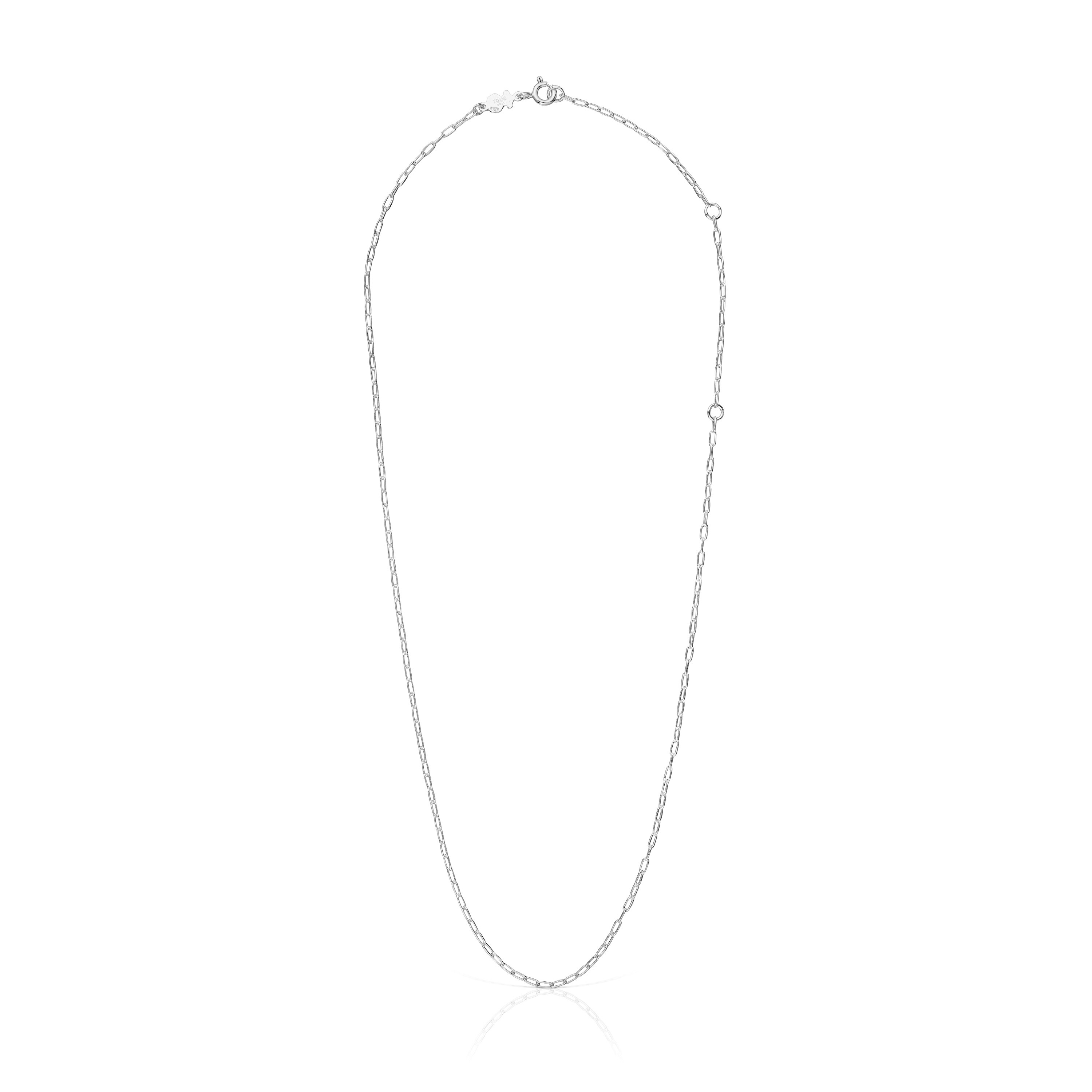Silver Choker with oval rings measuring 50 cm TOUS Basics