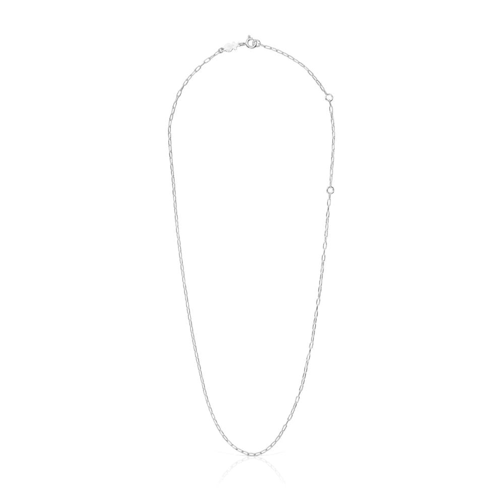 Silver Choker with oval rings measuring 50 cm TOUS Basics