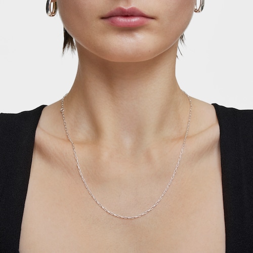 Silver Choker with oval rings measuring 50 cm TOUS Basics