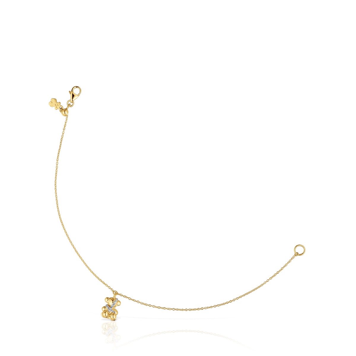 Gold and diamonds Chain bracelet Lligat