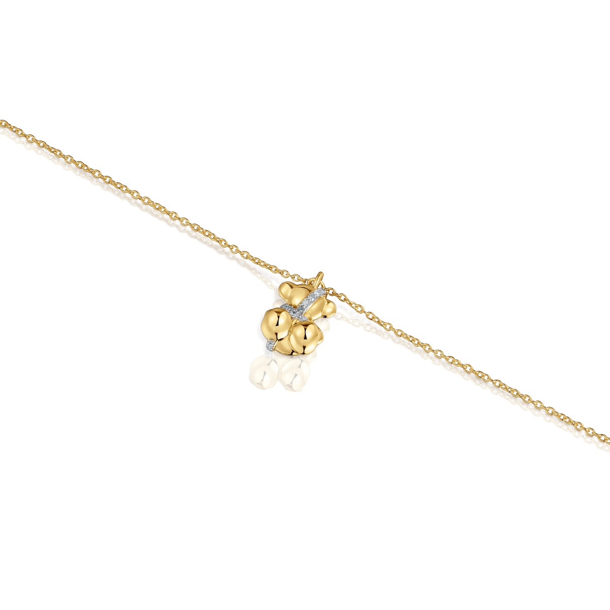 Gold and diamonds Chain bracelet Lligat