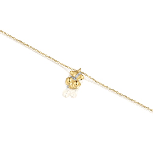 Gold and diamonds Chain bracelet Lligat
