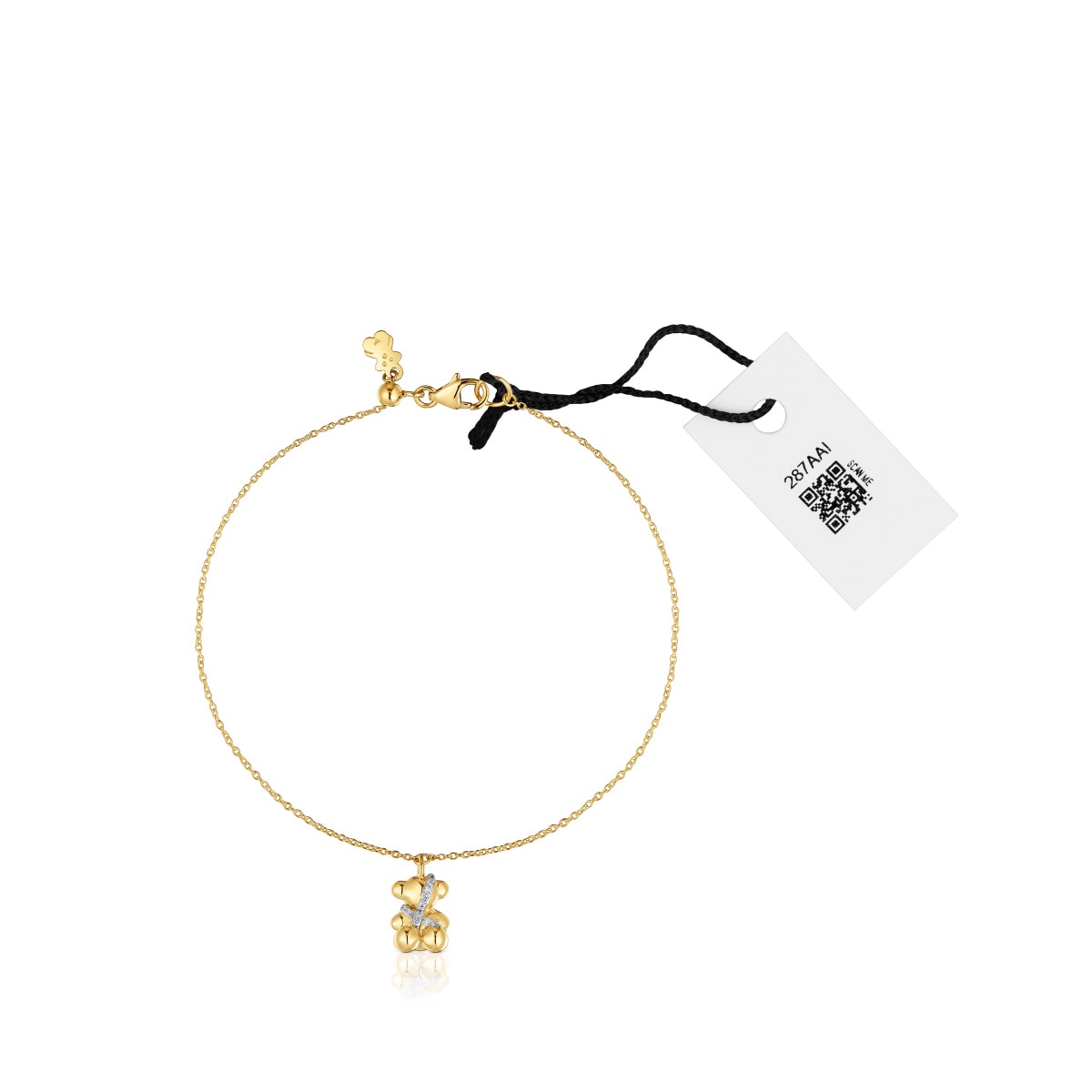 Gold and diamonds Chain bracelet Lligat