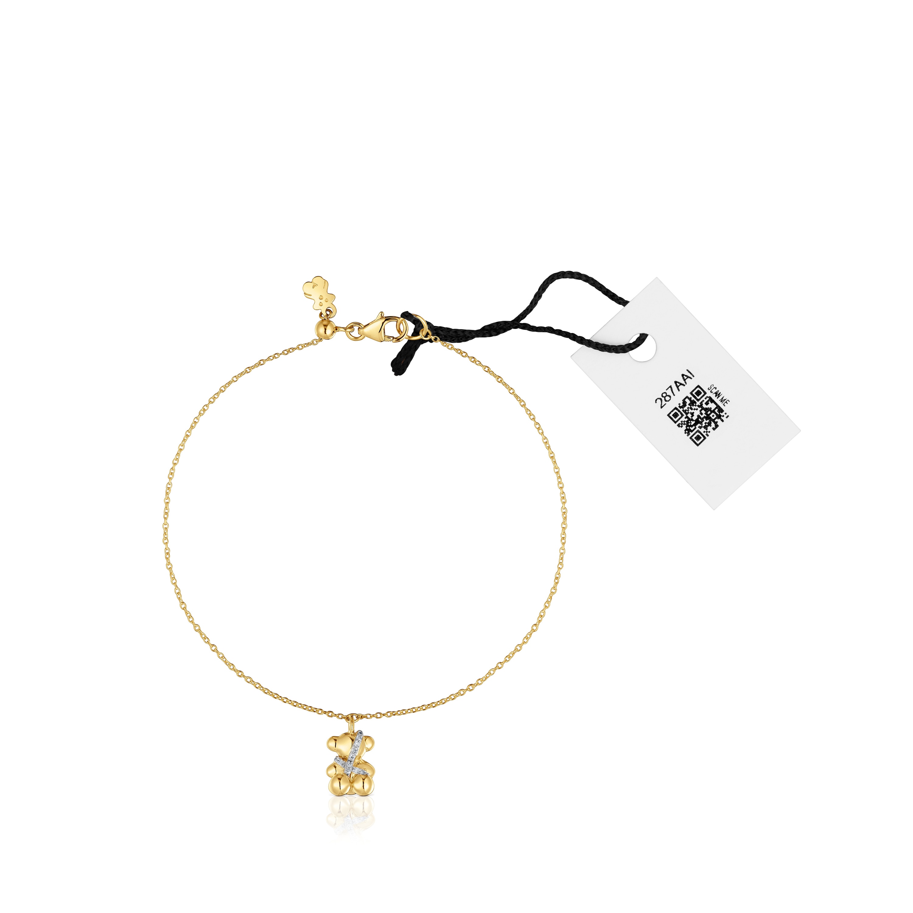 Pulsera cadena de oro y diamantes Lligat
