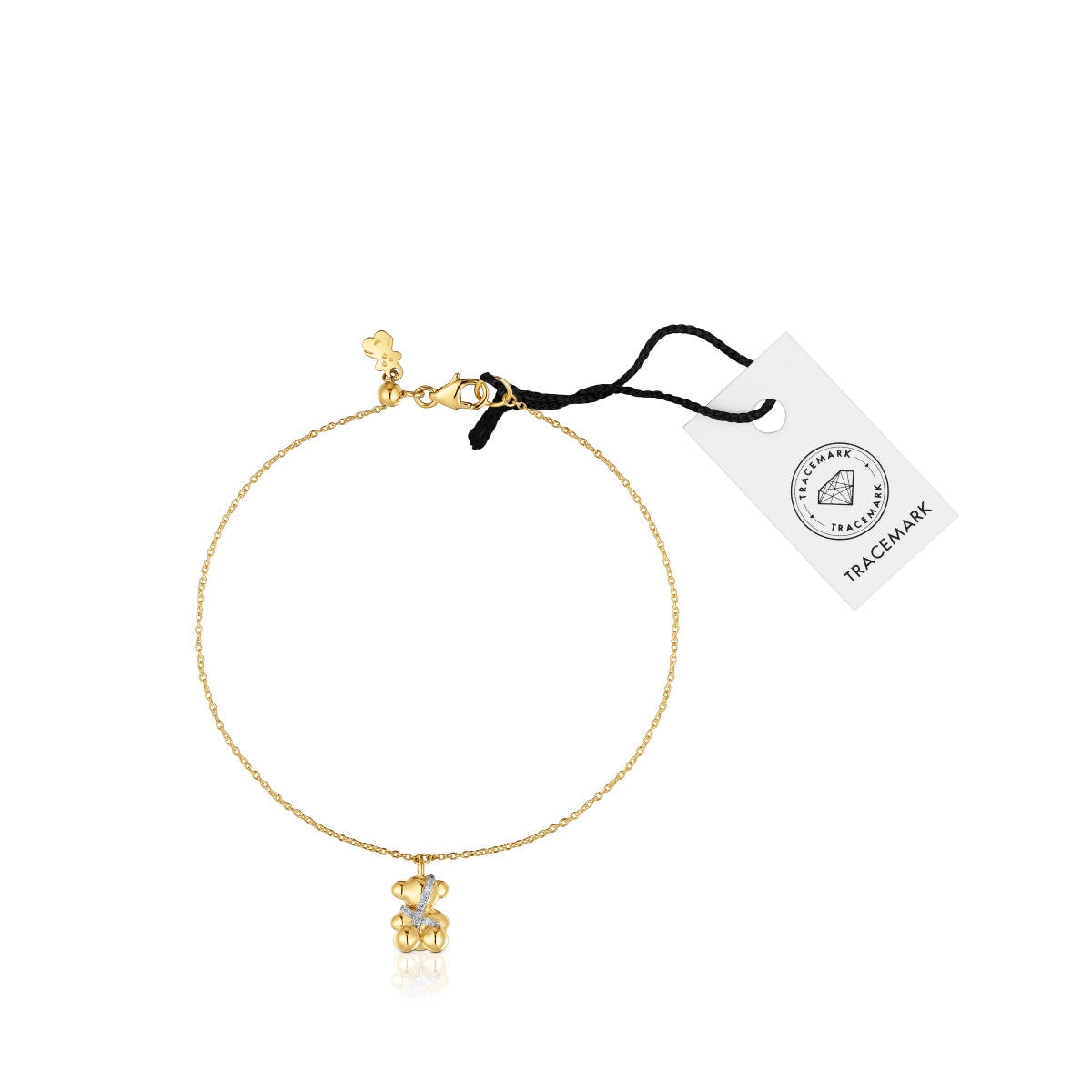 Gold and diamonds Chain bracelet Lligat