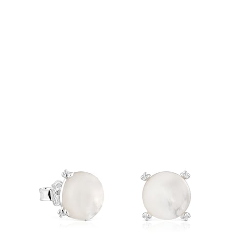 Pendientes de plata y nácar Color Pills