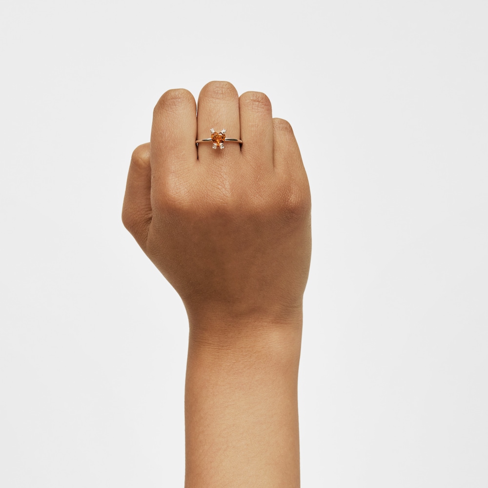 Stř&iacute;brn&yacute; Prsten Color Pills se srdcem z&nbsp;citr&iacute;nu