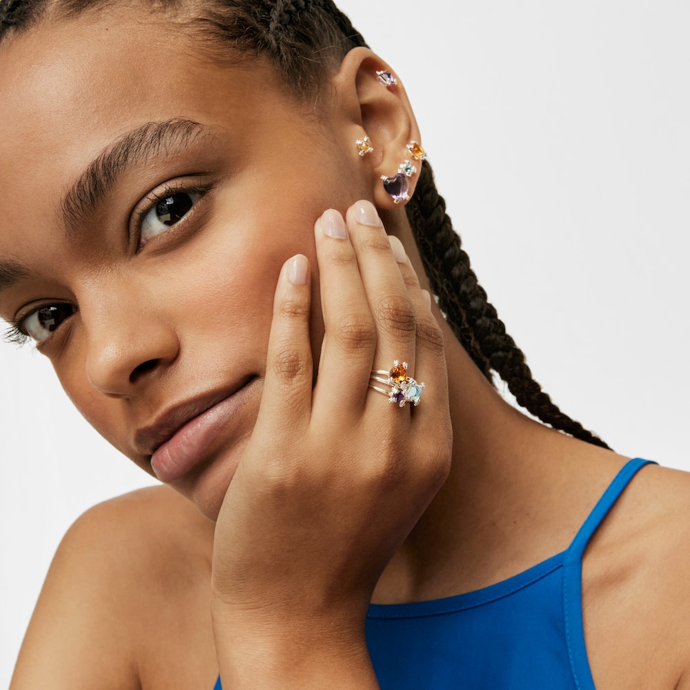 Stř&iacute;brn&yacute; Prsten Color Pills se srdcem z&nbsp;citr&iacute;nu