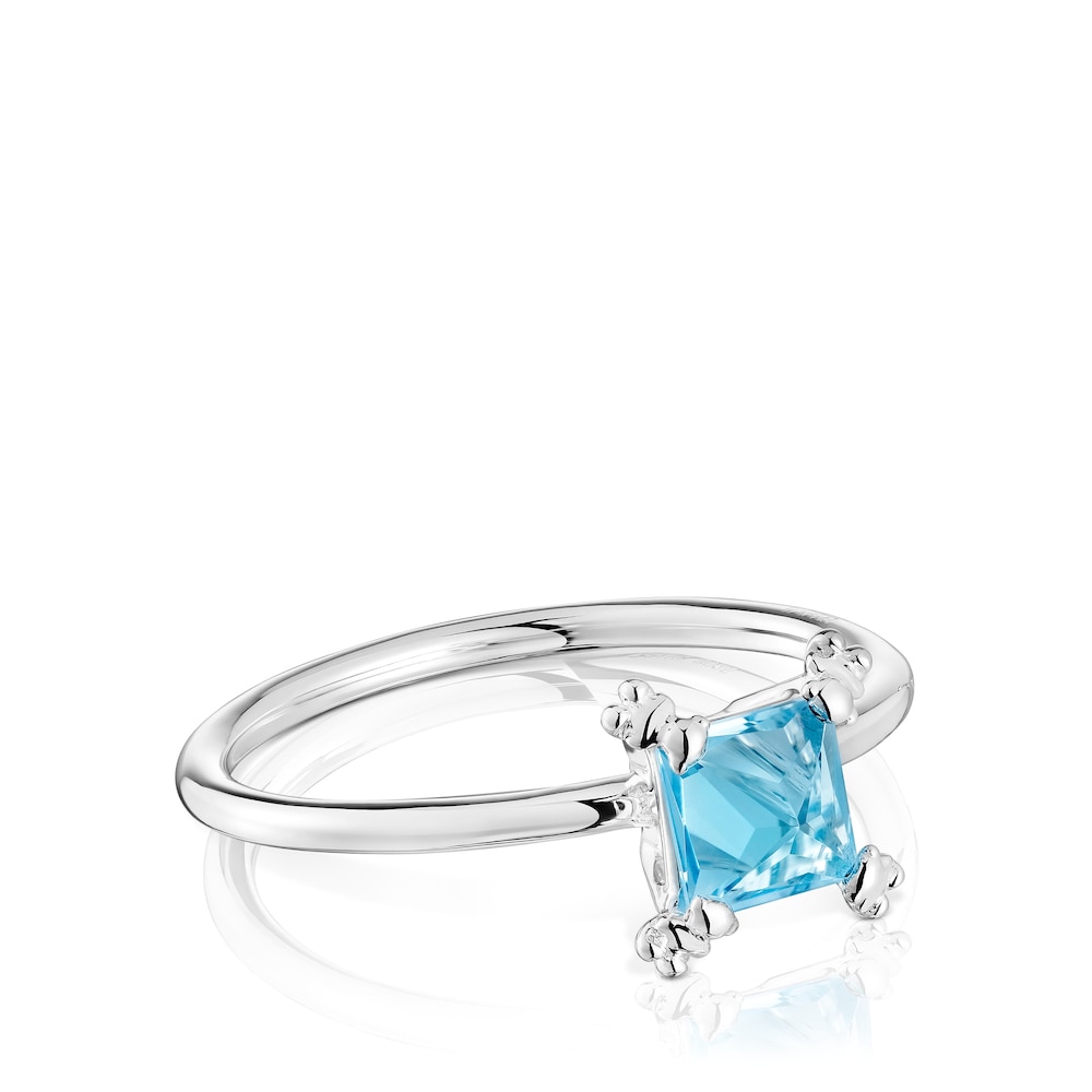 Anillo de plata y topacio Color Pills image number 1