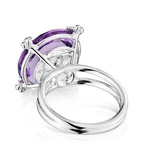Anillo de plata y amatista Color Pills
