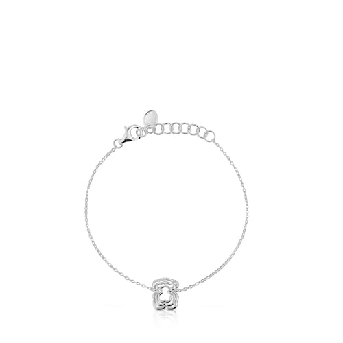 Pulsera triple oso de plata Bickie