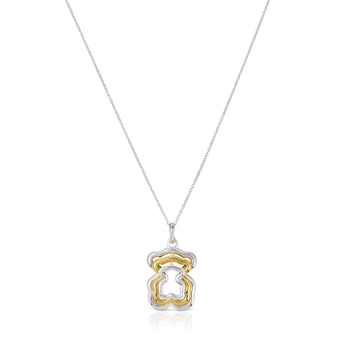 Collar triple oso bicolor Bickie
