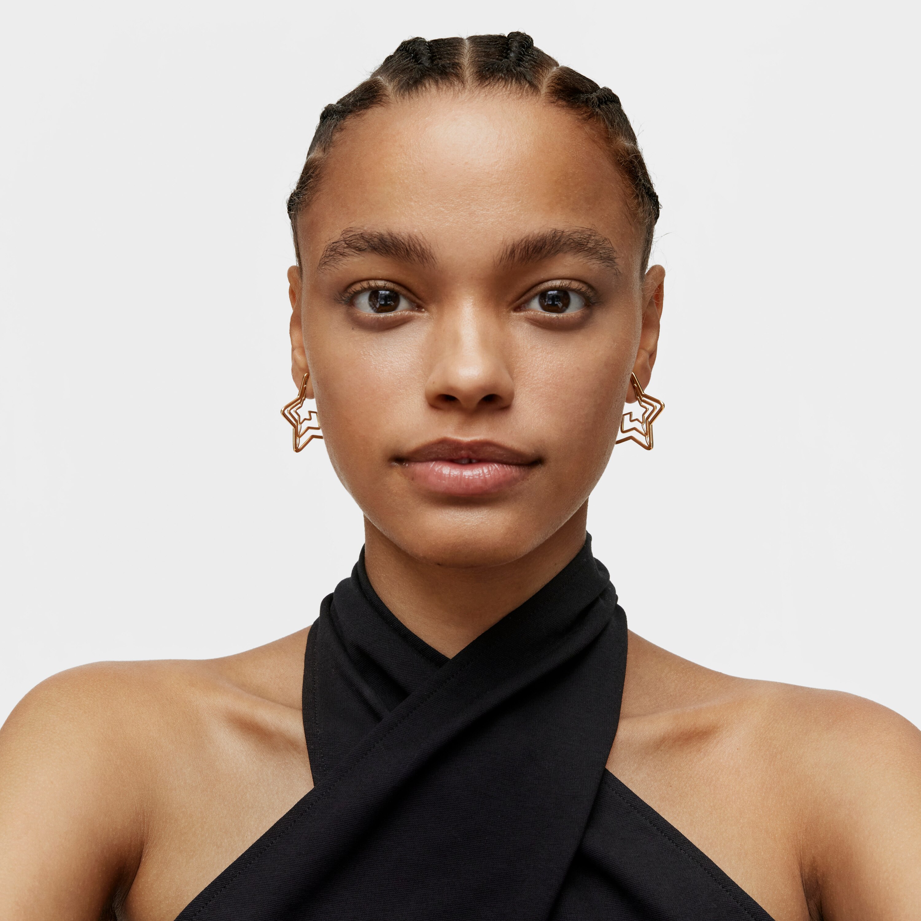 Bickie triple star Earrings with 18K gold vermeil