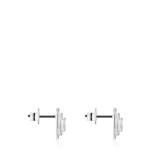 Pendientes corazón de plata Bickie