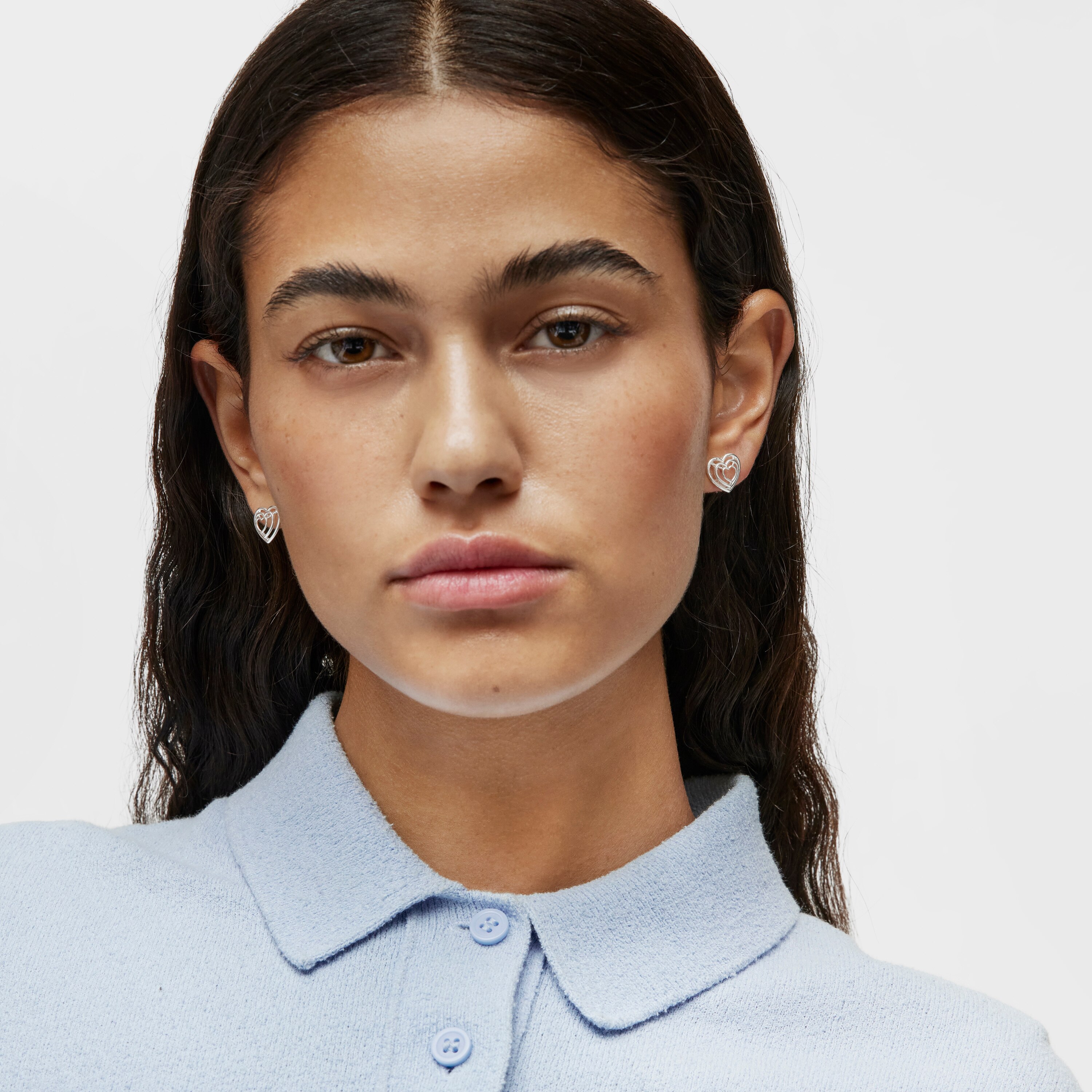 Bickie silver heart Earrings