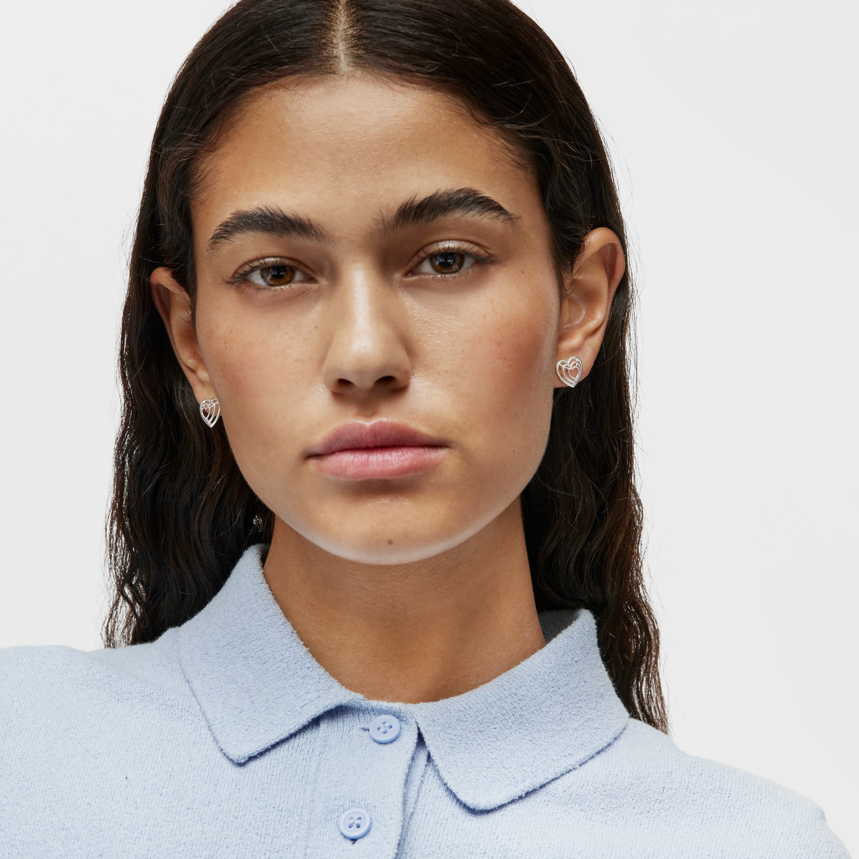 Bickie silver heart Earrings