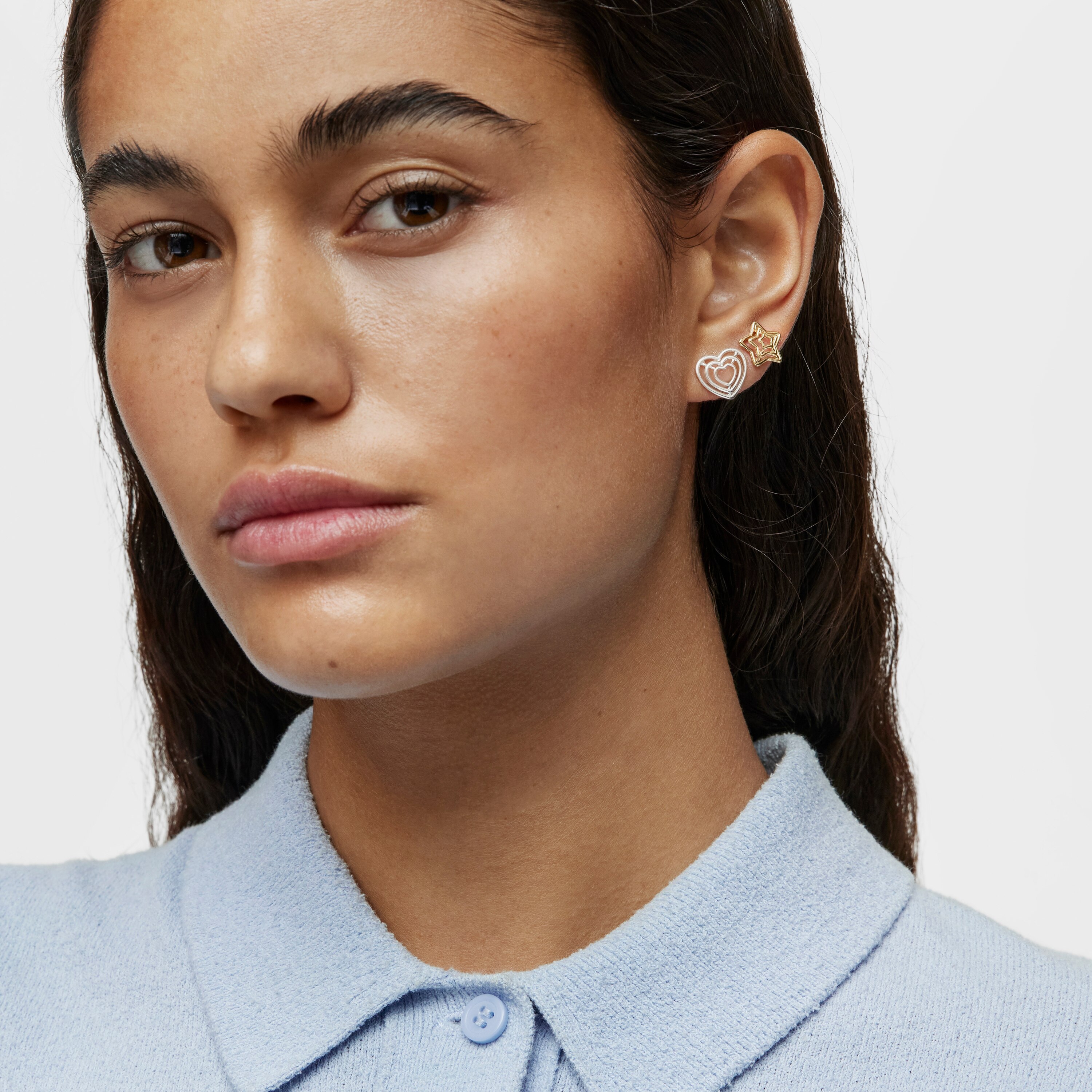 Bickie silver heart Earrings