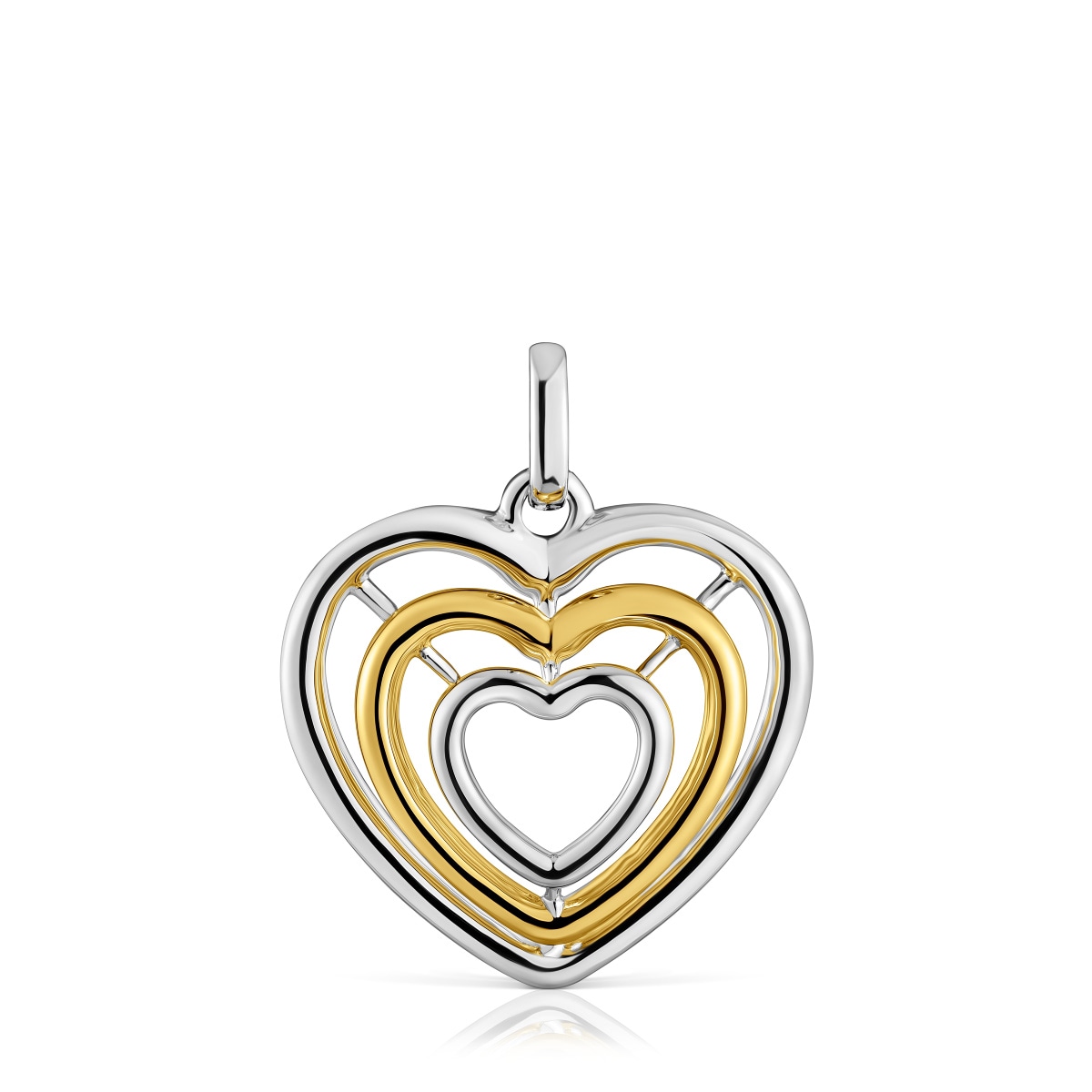 Bickie two-tone triple heart Pendant