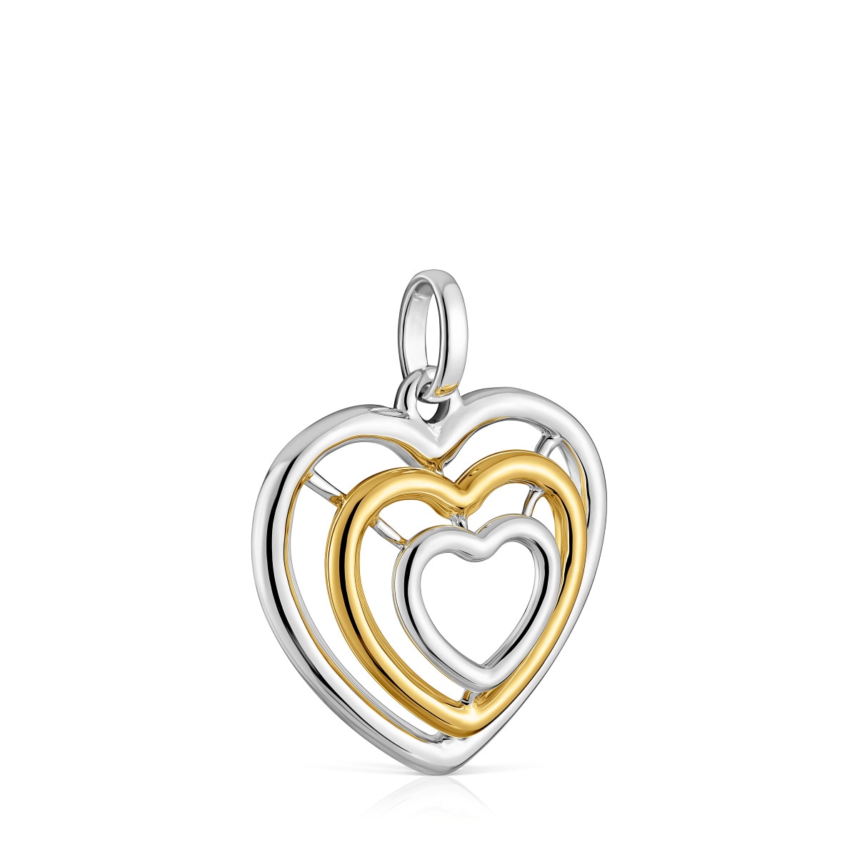 Bickie two-tone triple heart Pendant