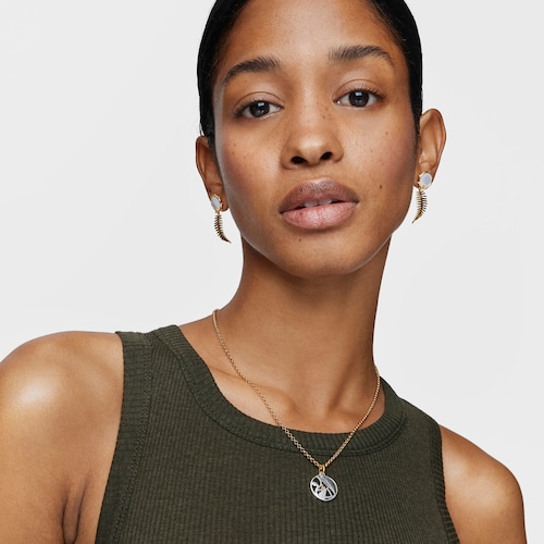 Small Yunque two-tone openwork pendant