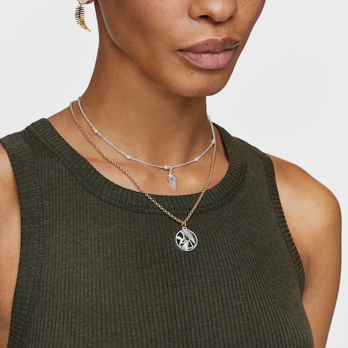 Small Yunque two-tone openwork pendant