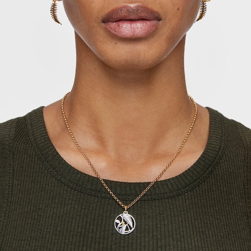 Small Yunque two-tone openwork pendant